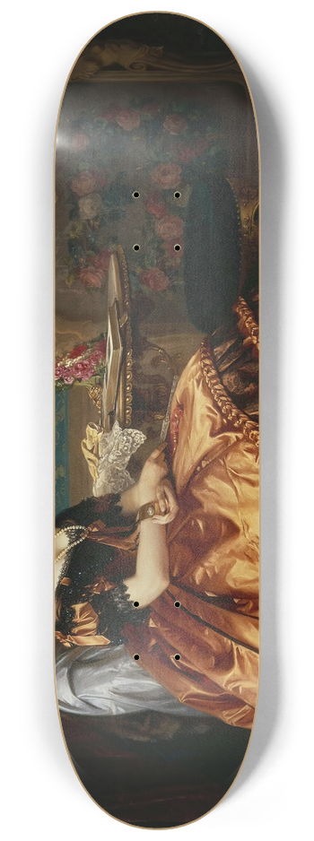 Jzef Simmler - Portrait of Emilia Wodkowska 8.25 inch art skate deck