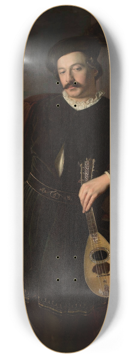 Jzef Simmler - Portrait of Wilhelm Troszel 8.25 inch art skate deck