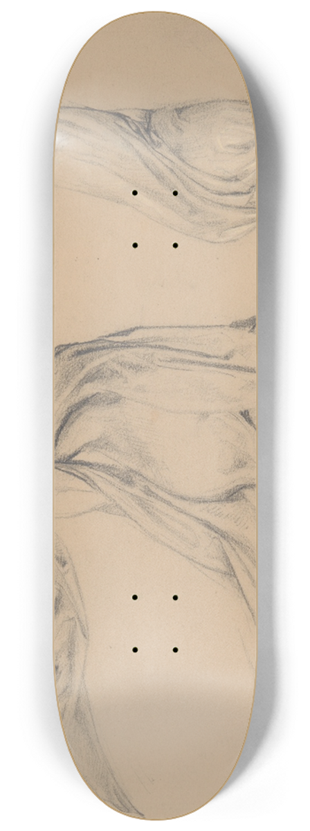 Jzef Simmler - Study of the Robe of St Matthias to the Painting Martyrdom of St Matthias 8.25 inch art skate deck