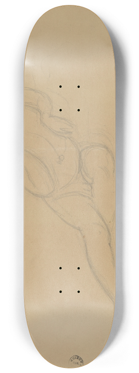 Jzef Simmler - Szkice puttw i draperii do plafonu Pochd weselny Amora i Psyche 8.25 inch art skate deck