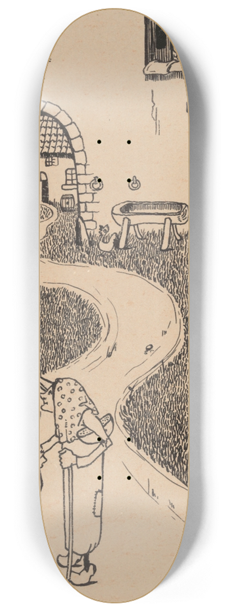 Karel Collens - Book Illustration 8.25 inch art skate deck