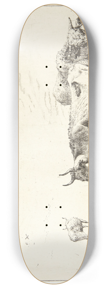 Karel Dujardin - Koen, tyren og kalven 8.25 inch art skate deck