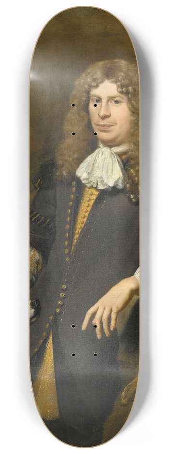 Karel Dujardin - Portrait of a Man, possibly Jacob de Graeff, Alderman of Amsterdam in 1672 8.25 inch art skate deck