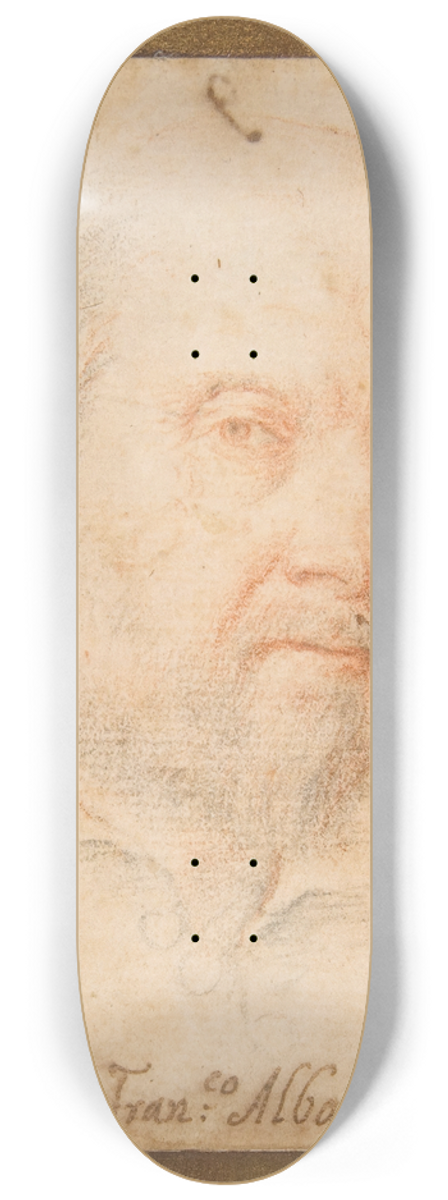 Andrea Sacchi - Portrait of a Man; Francesco Albani 8.25 inch art skate deck