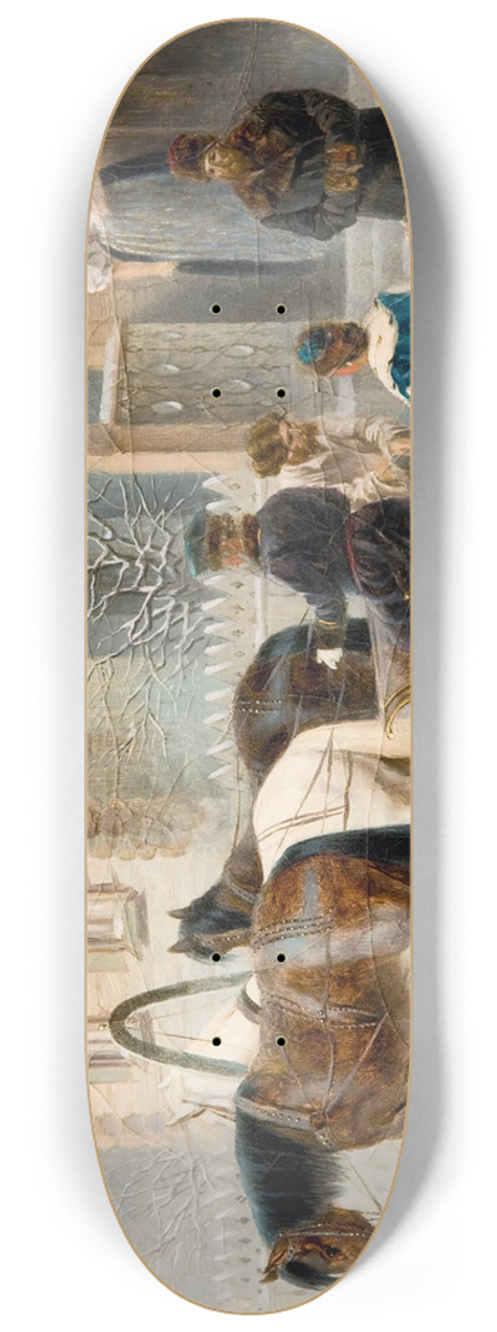 Karl Bogdanovich Wenig - The Troika Arrives 8.25 inch art skate deck