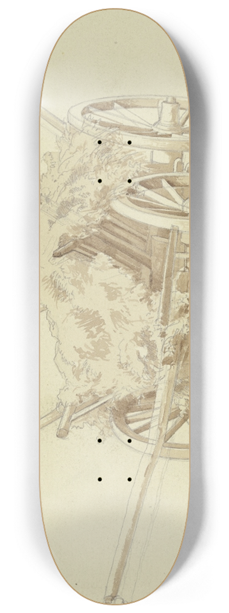 Karl Friedrich Harveng - Hay cart 8.25 inch art skate deck