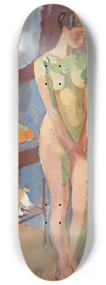 Karl Isakson - Standing Female Nude 8.25 inch art skate deck