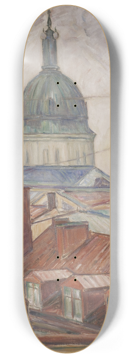 Karl Nordstrm - Above the Rooftops, stermalm, Stockholm 8.25 inch art skate deck