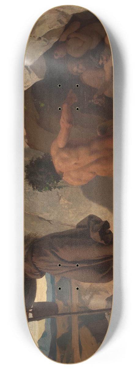 Karl Schnbrunner - Versuchung des Heiligen Antonius 8.25 inch art skate deck