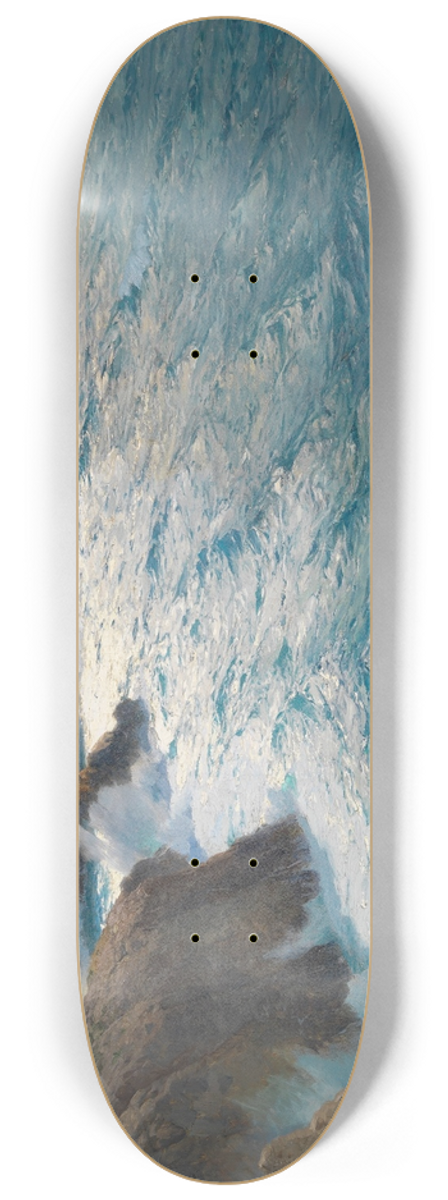 Karl Theodor Boehme - Meeresbrandung 8.25 inch art skate deck