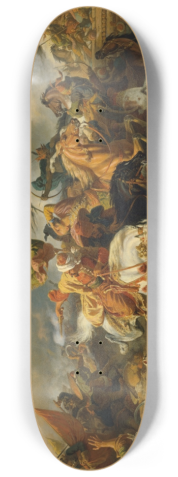 Karl von Blaas - Die Schlacht bei Zenta 1697 8.25 inch art skate deck