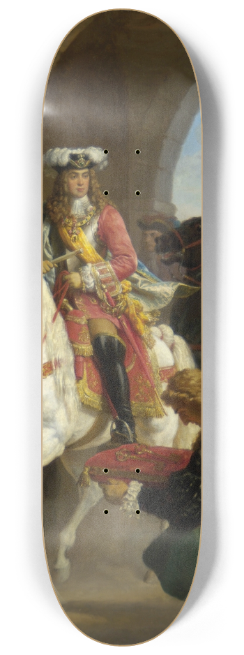Karl von Blaas - Entry of Charles III. in Madrid in 1710 8.25 inch art skate deck