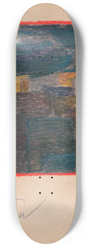 Karl Wiener - Gewitter 8.25 inch art skate deck