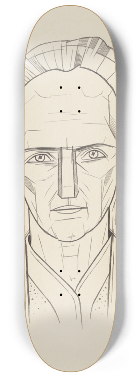 Karl Wiener - Mnnliches Portrt 8.25 inch art skate deck