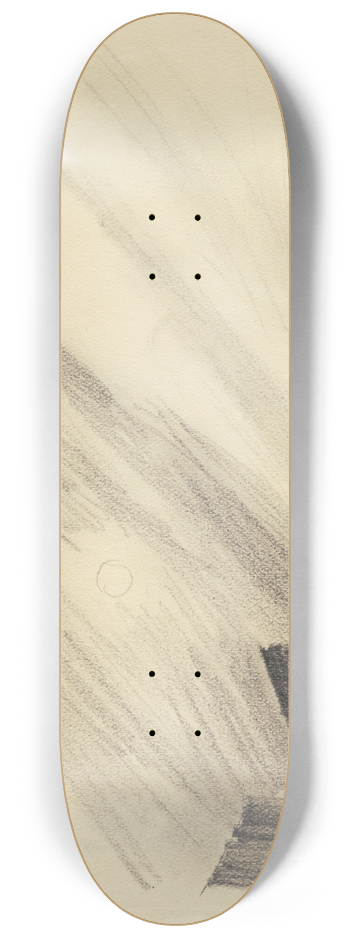 Karl Wiener - Ohne Titel, Bleistiftskizze 8.25 inch art skate deck