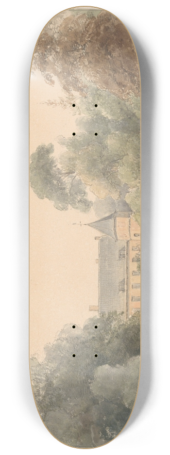 Andreas Schelfhout - Gezicht op het Oude Loo 8.25 inch art skate deck