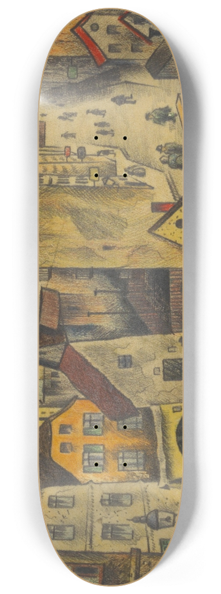 Karl Wiener - Vorstadt I 8.25 inch art skate deck