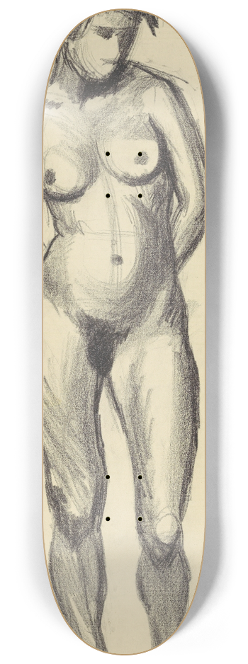 Karl Wiener - weiblicher Akt 8.25 inch art skate deck