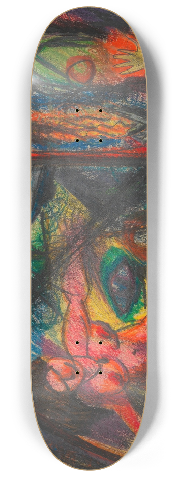 Karl Wiener - Wster Traum 8.25 inch art skate deck