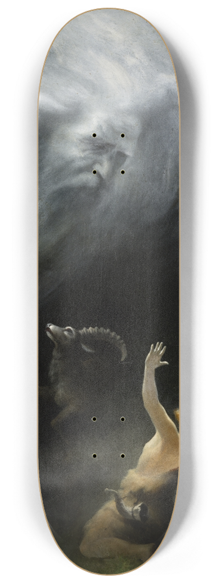 Karl Wilhelm Diefenbach - Thou Shalt Not Kill 8.25 inch art skate deck