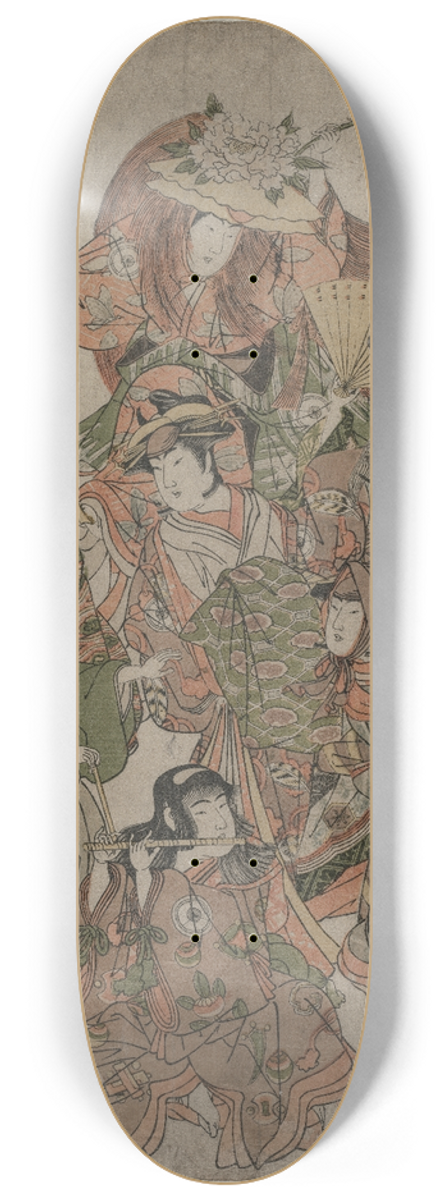 Katsukawa Shun'ei - Iwai Hanshiro IV in a Dance of Seven Changes 8.25 inch art skate deck