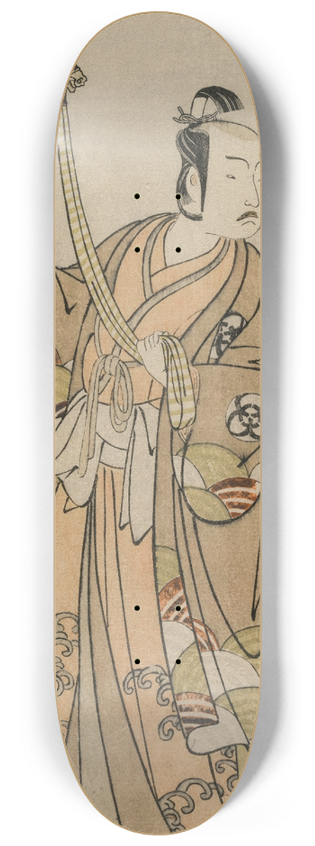 Katsukawa Shunsh - Bando Hikosaburo III Holding a Hand Pupper 8.25 inch art skate deck