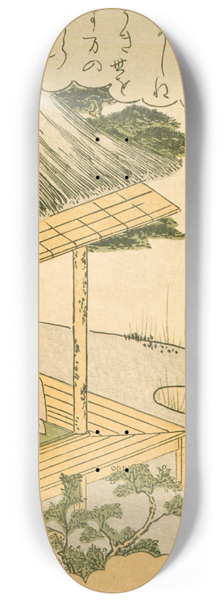 Katsukawa Shunsh - The Syllable Ru 8.25 inch art skate deck