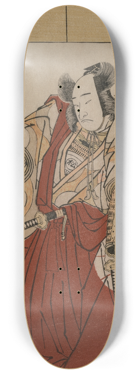 Katsukawa Shunzan - Onoe Matsusuke as Usui Sadamitsu 8.25 inch art skate deck