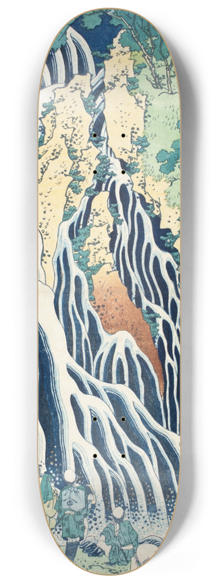 Katsushika Hokusai - Falls of Kirifuri at Mt. Kurokami, Shimotsuke Province 8.25 inch art skate deck
