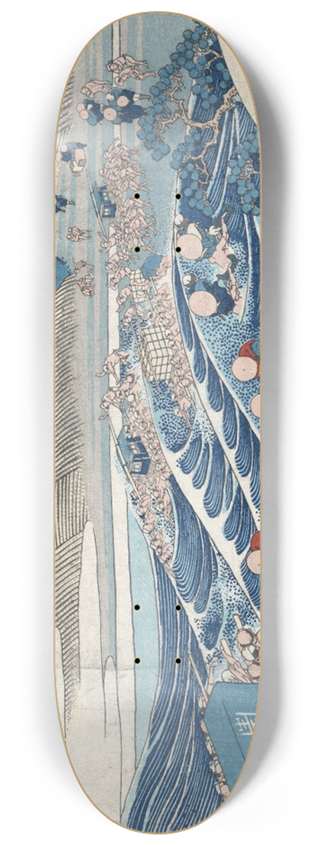 Katsushika Hokusai - Tkaid kanaya no fuji 8.25 inch art skate deck
