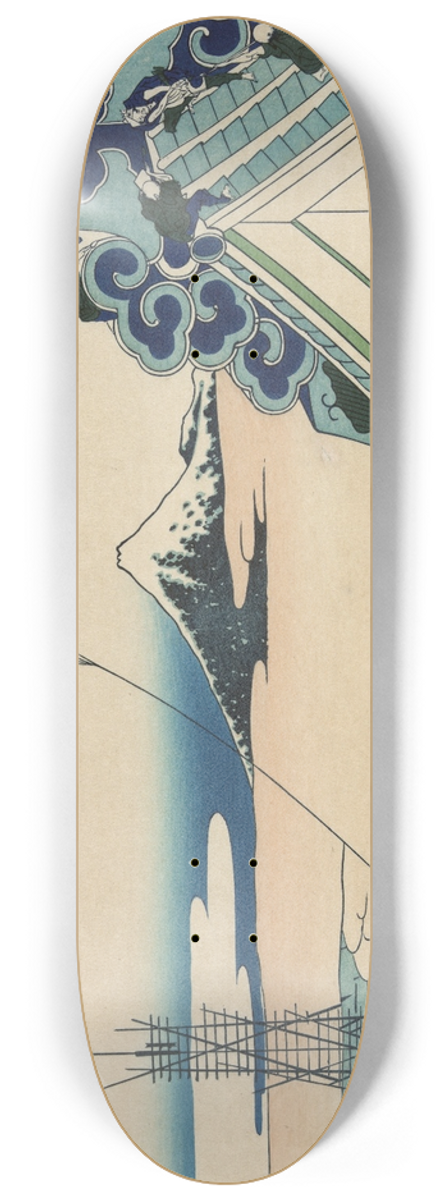 Katsushika Hokusai - Tto asakusa honganji 8.25 inch art skate deck