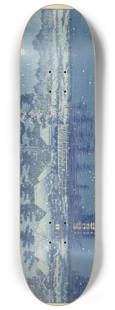 Kawase Hasui - Ushibori 8.25 inch art skate deck