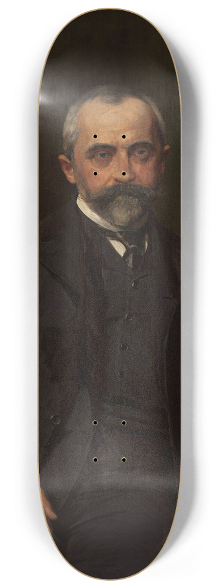 Kazimierz Pochwalski - Portrait of Straszewski 8.25 inch art skate deck