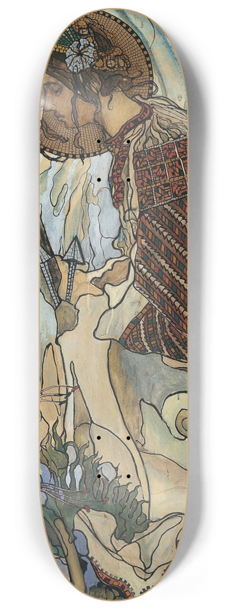 Kazimierz Sichulski - Die Huzulische Madonna 8.25 inch art skate deck