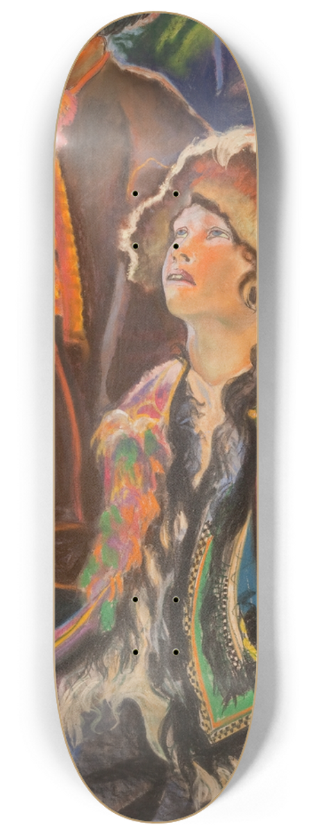 Kazimierz Sichulski - Palm Sunday  triptych. Hutsul boys 8.25 inch art skate deck