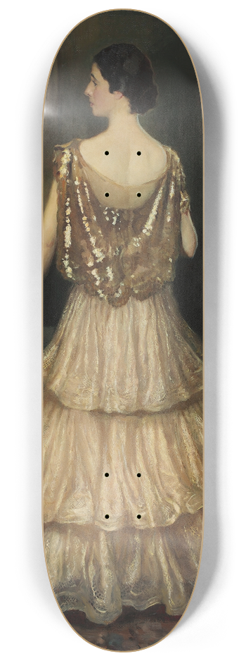 Kazimierz Stabrowski - Portrait of Mrs. Gawroska 8.25 inch art skate deck