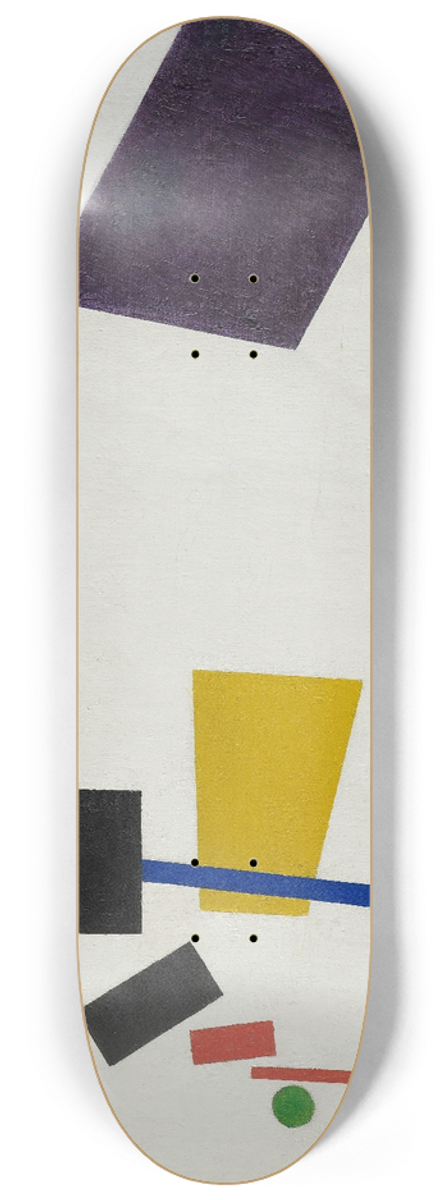 Kazimir Malevich - Painterly Realism of a Football Player  Color Masses in the 4th Dimension 8.25 inch art skate deck