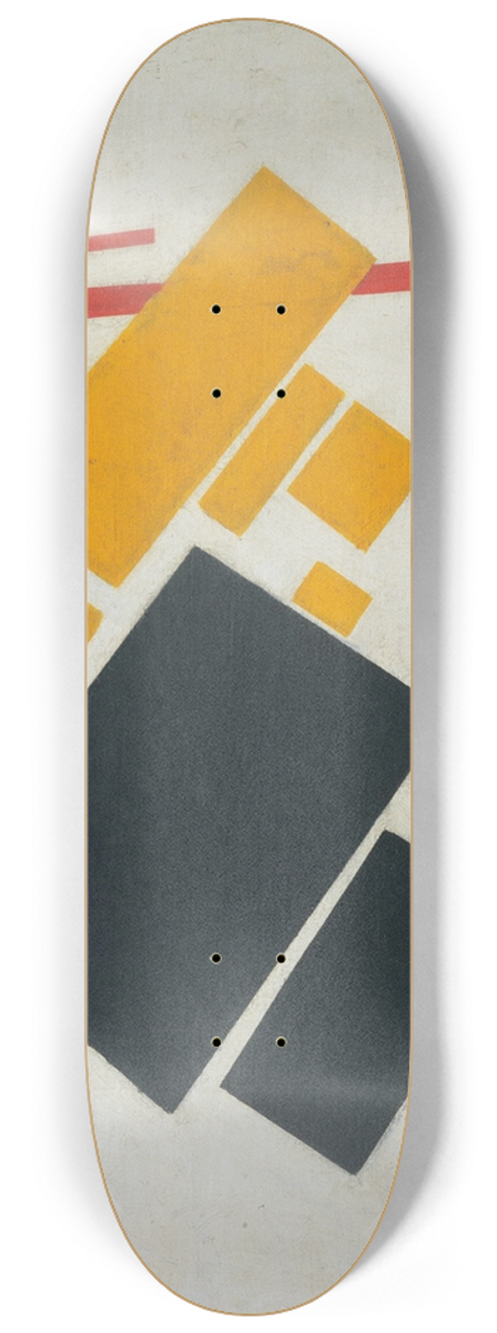 Kazimir Malevich - Suprematist Composition; Airplane Flying 8.25 inch art skate deck