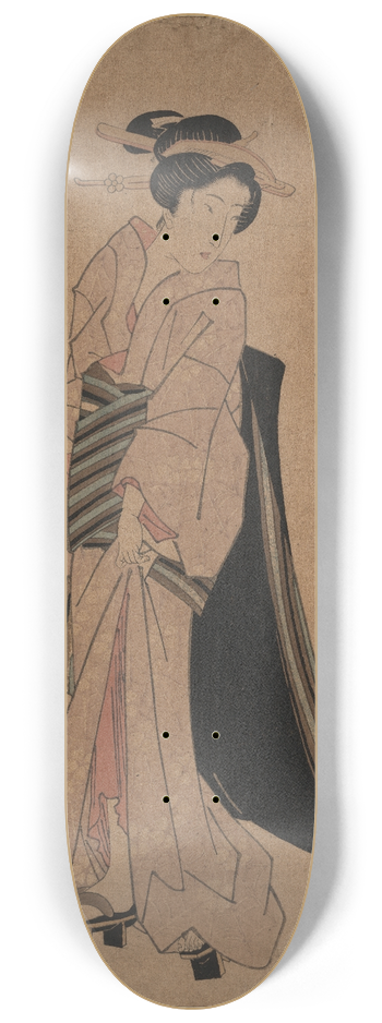 Keisai Eisen - Chchi o motsu onna 8.25 inch art skate deck