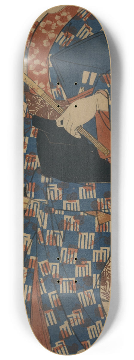 Keisai Eisen - Nagauta no keiko ni kayou shjo 8.25 inch art skate deck