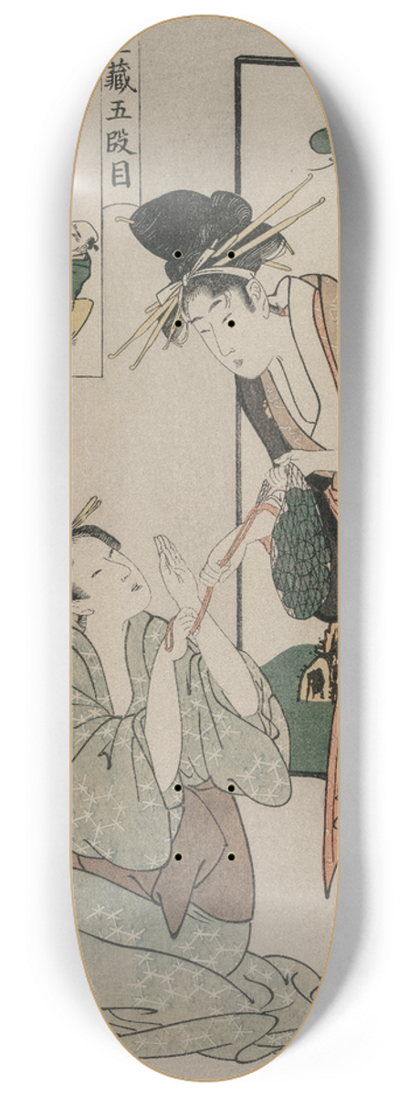 Kitagawa Utamaro - Chushingura: Act V of The Storehouse of Loyalty 8.25 inch art skate deck