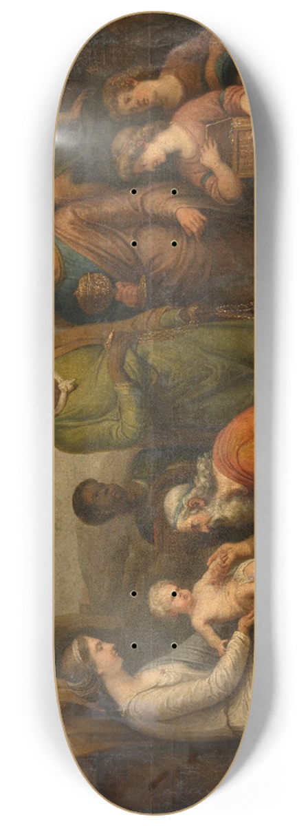 Andries Cornelis Lens - The Adoration of the Magi 8.25 inch art skate deck
