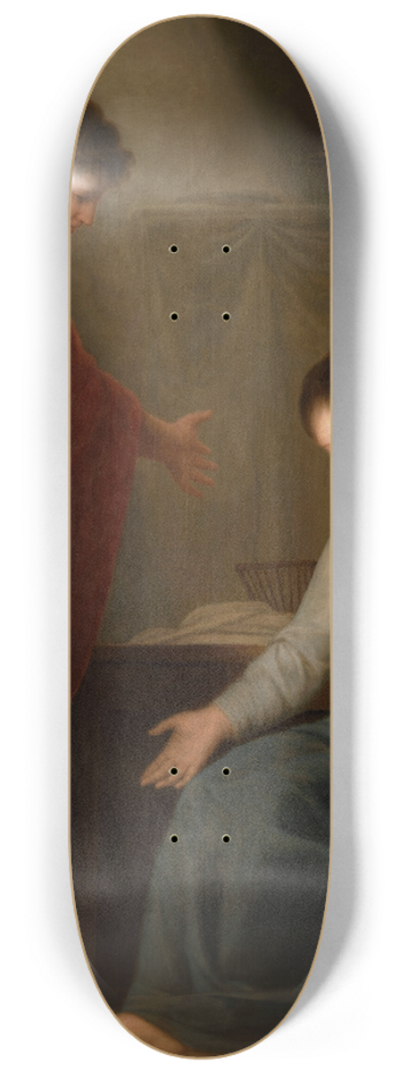 Andries Cornelis Lens - The Annunciation 8.25 inch art skate deck