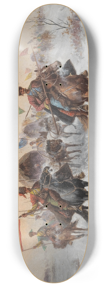Adolf Baumgartner-Stoiloff - Die Escorte 8.25 inch art skate deck