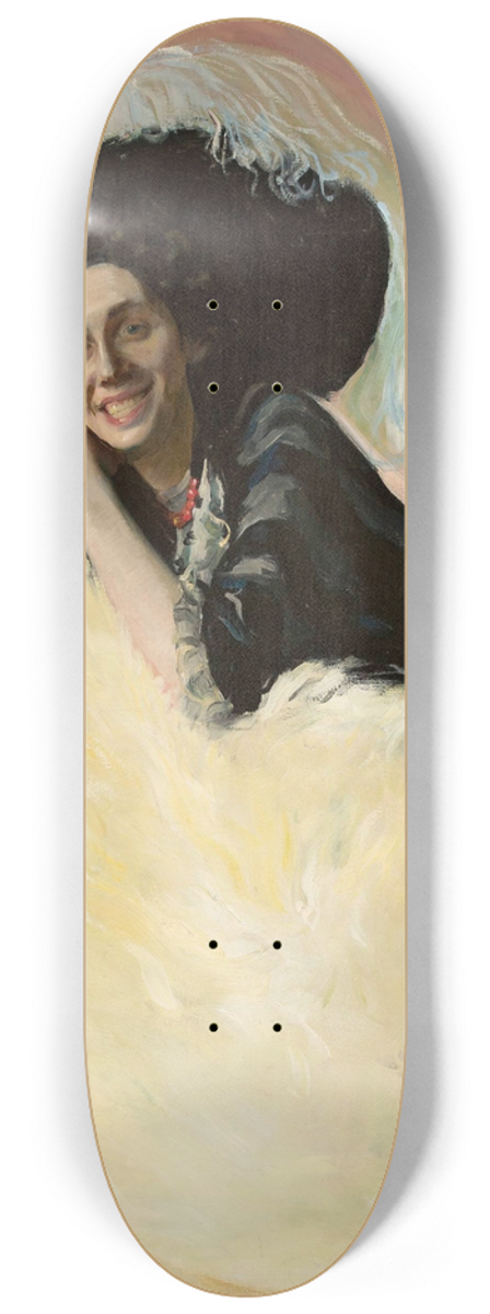 Konrad Krzyanowski - Portrait of Janina Wilczyska ne Otarzewska 8.25 inch art skate deck