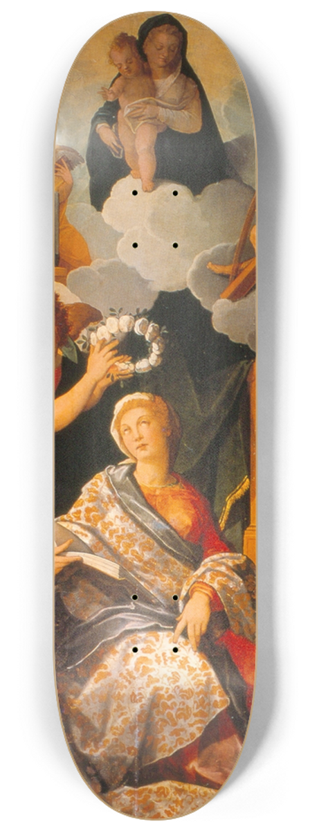 Andrs de la Concha - Saint Cecilia 8.25 inch art skate deck