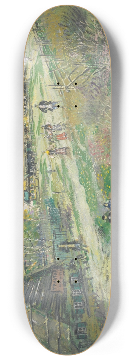 Konstantin Alexeevich Korovin - Village scene 8.25 inch art skate deck