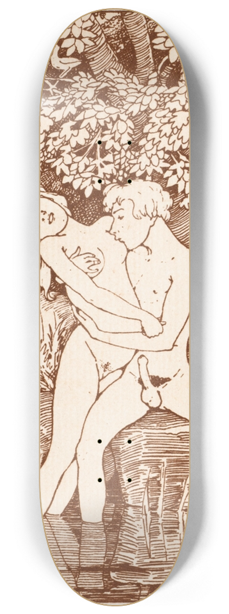 Konstantin Andreevich Somov - Image from Somovs Livre de la marquise 8.25 inch art skate deck