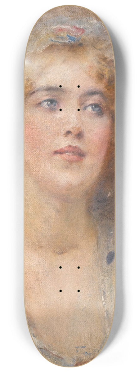 Konstantin Egorovich Makovsky - Portrait Of A Girl 8.25 inch art skate deck