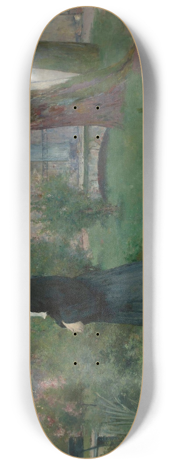 Konstanty Makowski - Daughter of Charity in the hospital garden 8.25 inch art skate deck